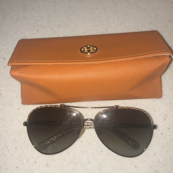 tory burch snake aviator sunglasses